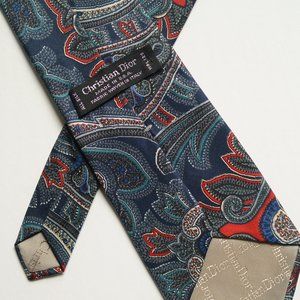 DIOR - Blue/Red Paisley Tie